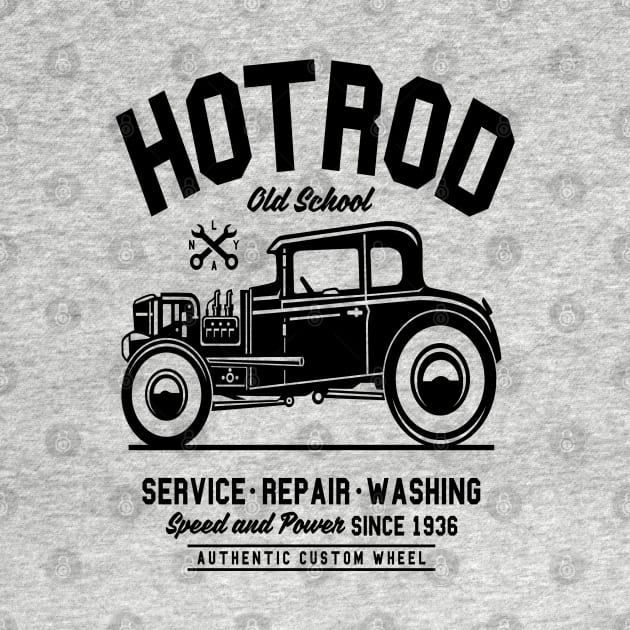 Hot Rod Old School by CRD Branding